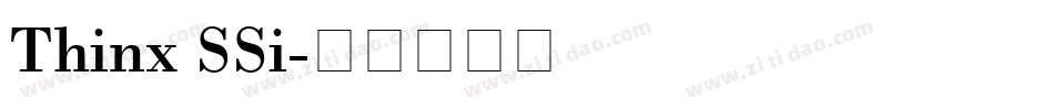 Thinx SSi字体转换